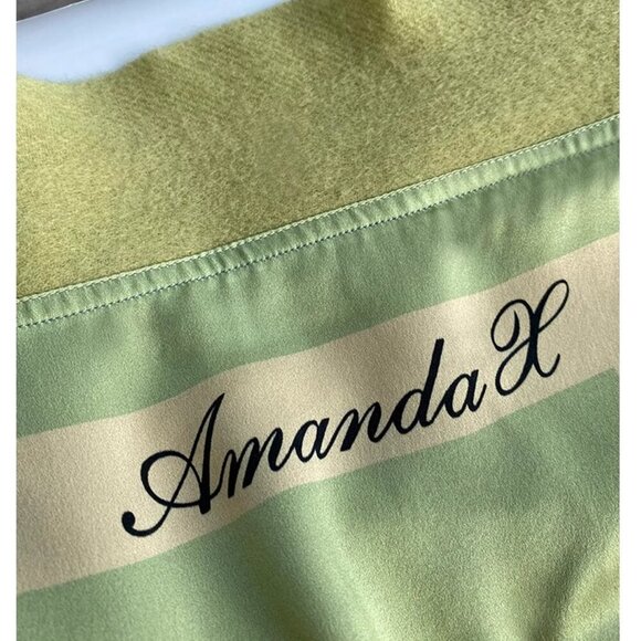 AmandaX “Impression of Summer” Silk-Wool Jacquard Large Scarf/Shawl Throw - Picture 6 of 16